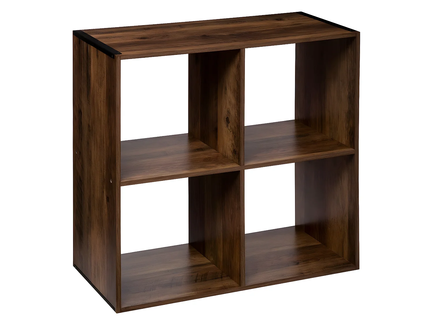 Étagère en bois coloris marron foncé - longueur 67 x Profondeur 32 x Hauteur 67 cm