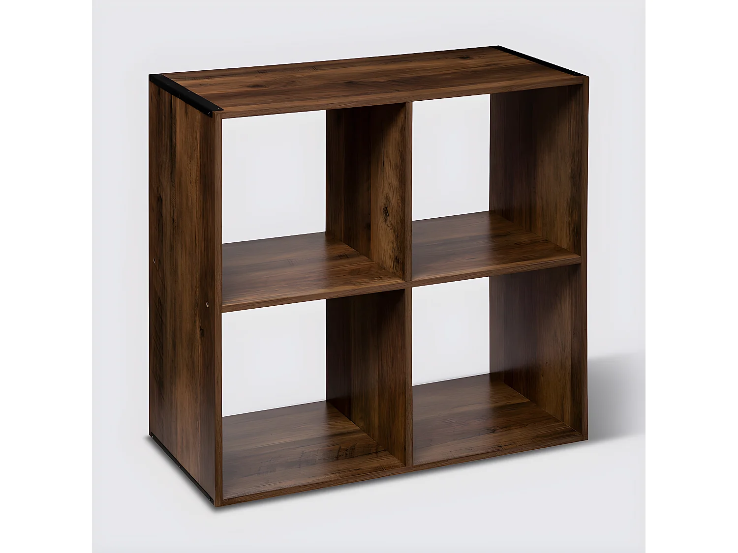 Étagère en bois coloris marron foncé - longueur 67 x Profondeur 32 x Hauteur 67 cm