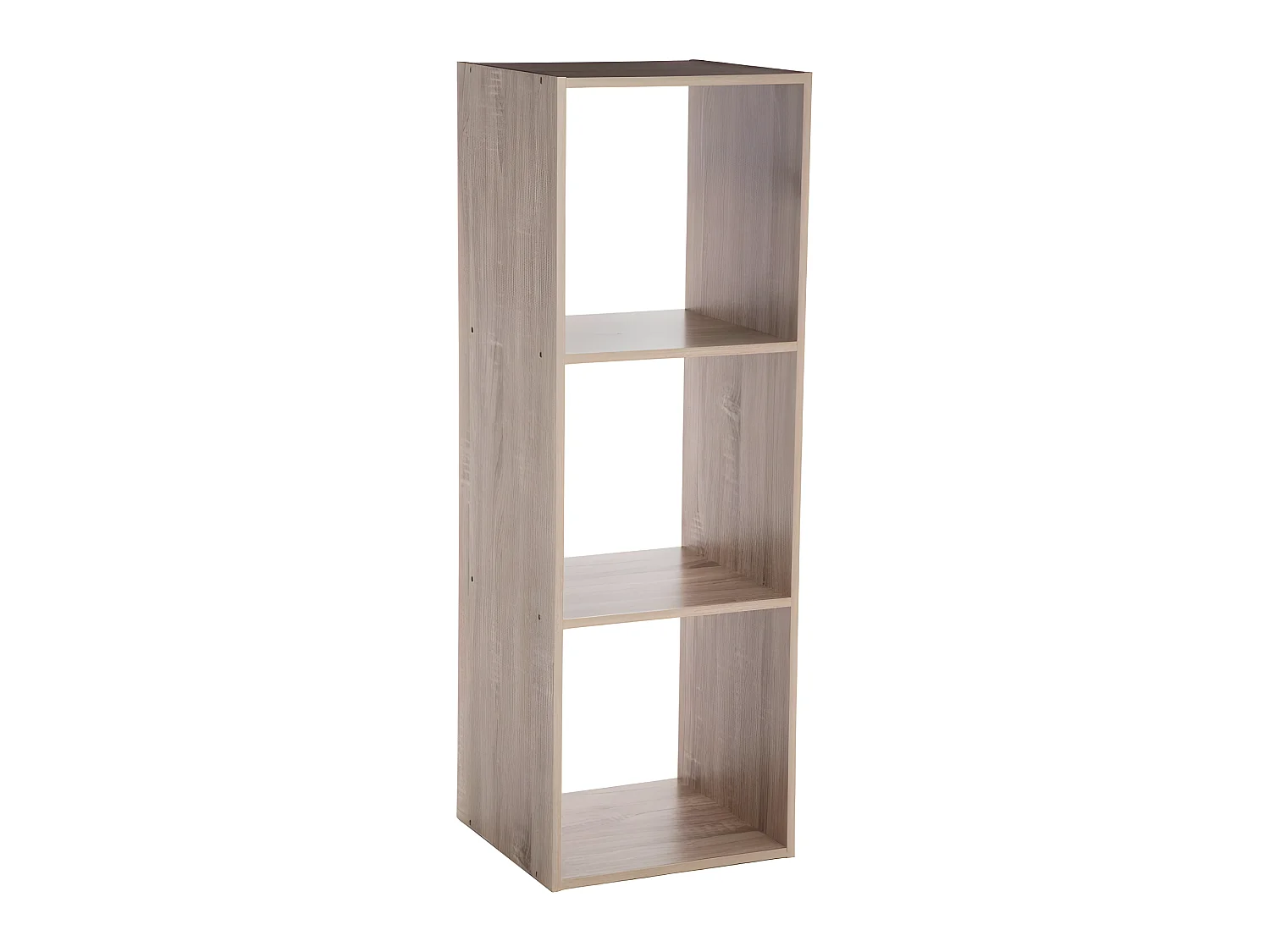 Etagère en panneaux de particules coloris naturel - Longueur 34,4 x Profondeur 32 x Hauteur 100,5 cm