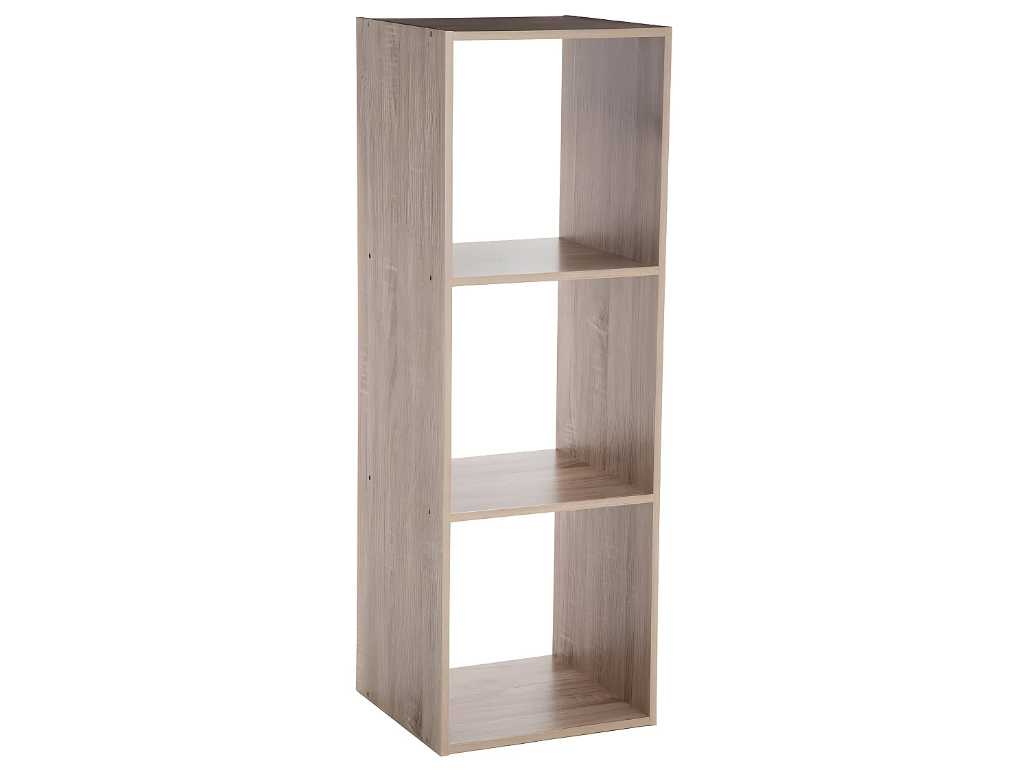 Etagère en panneaux de particules coloris naturel - Longueur 34,4 x Profondeur 32 x Hauteur 100,5 cm