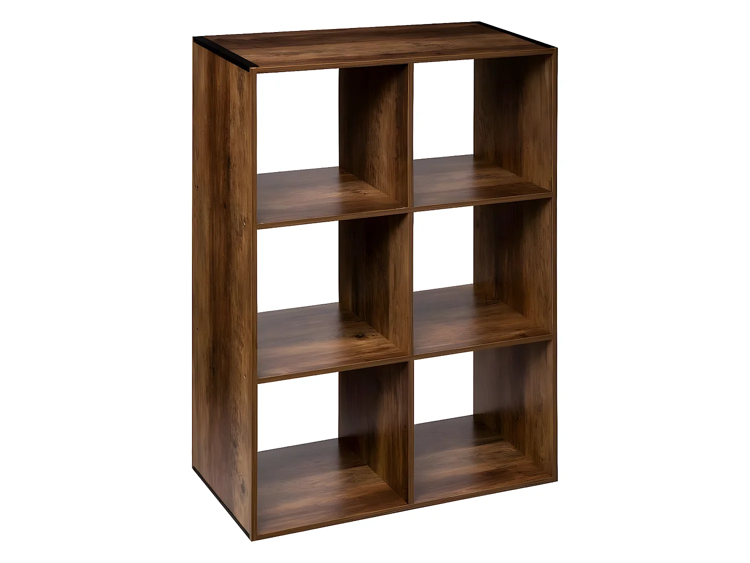 Étagère en bois coloris marron foncé - longueur 67 x Profondeur 32 x Hauteur 100 cm