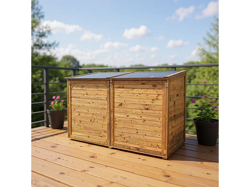 Cassa da giardino in legno - TROCADERO 2000L