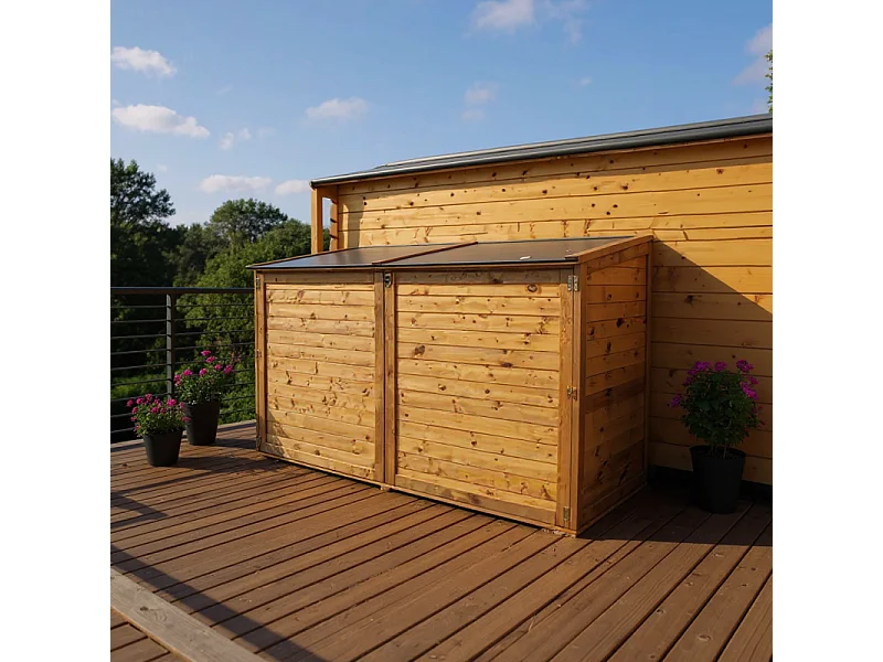 Cassa da giardino in legno - TROCADERO 2000L