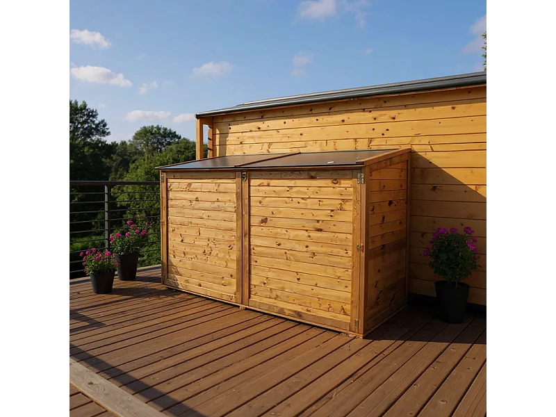 Cassa da giardino in legno - TROCADERO 2000L