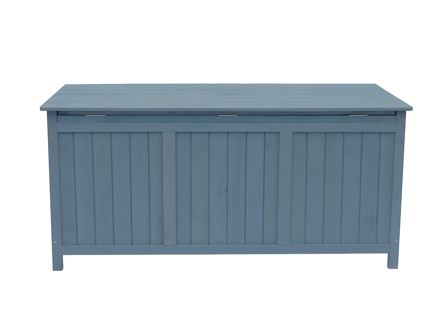 Houten tuinkist "Macao" - 130 x 64 x 60 cm - Hemelsblauw, waterbestendig en geventileerd