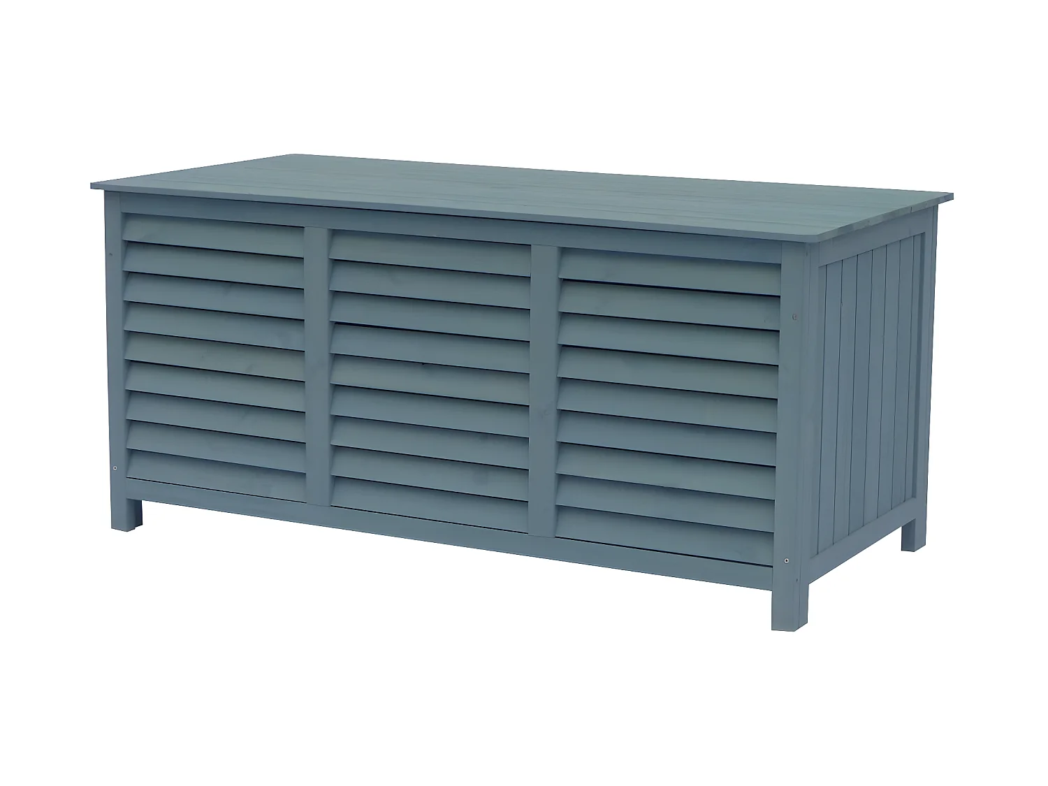 Coffre de jardin en bois "Macao" - 130 x 64 x 60 cm - Bleu ciel