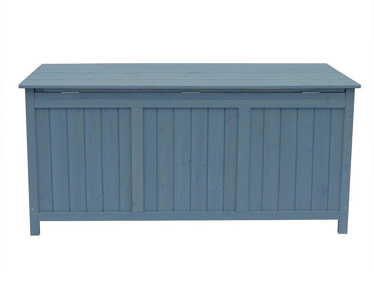 Gartenbox aus Holz "Macao" - 130 x 64 x 60 cm - Himmelblau