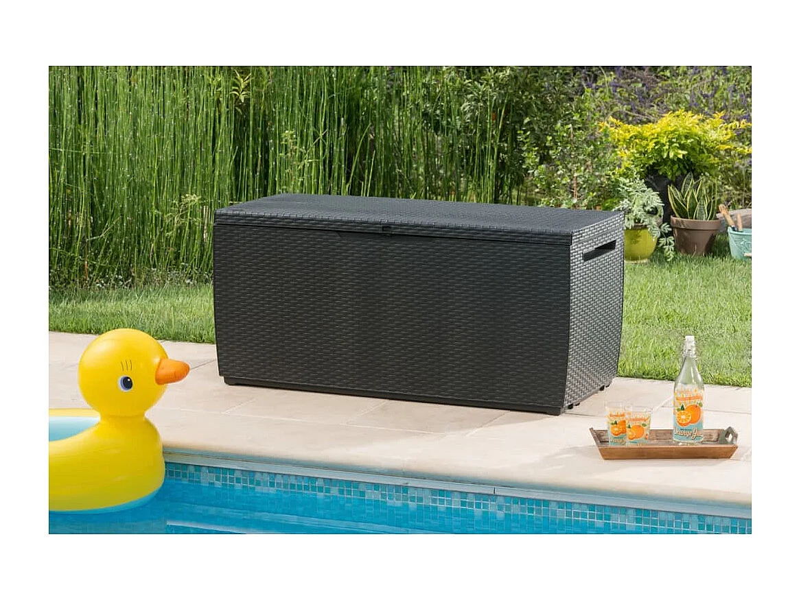 Boîte de rangement de jardin Capri 302 L Anthracite