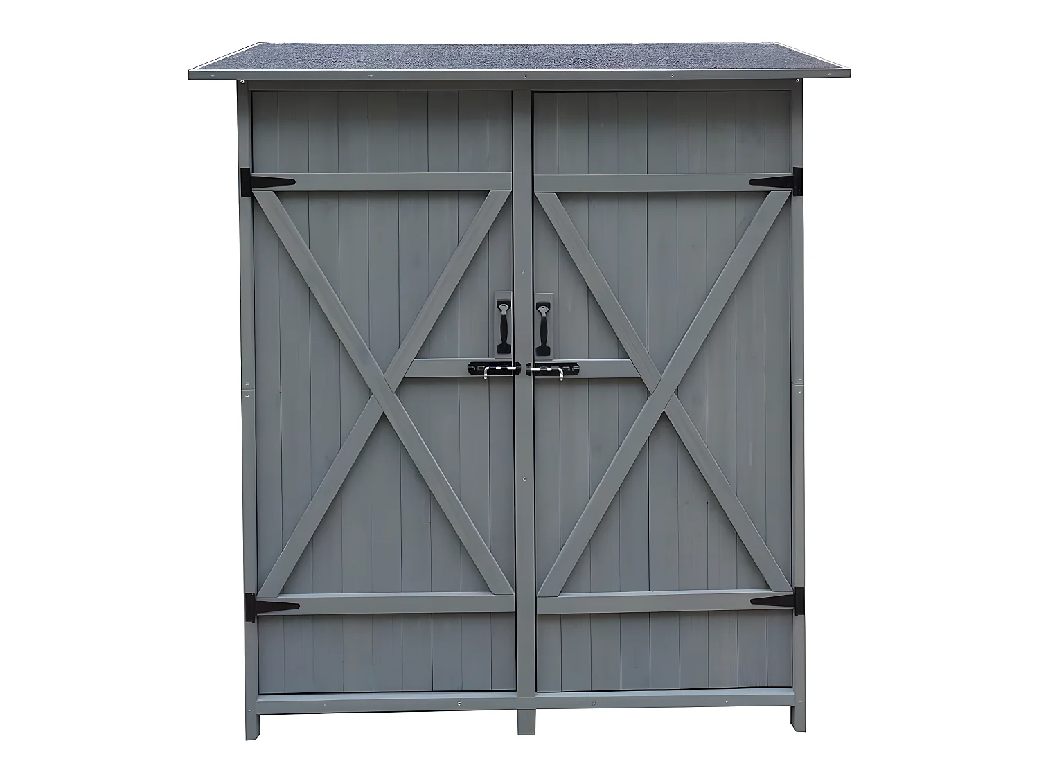 Gartenschrank "Espacio" - 140 x 49 x 162 cm - Anthrazit