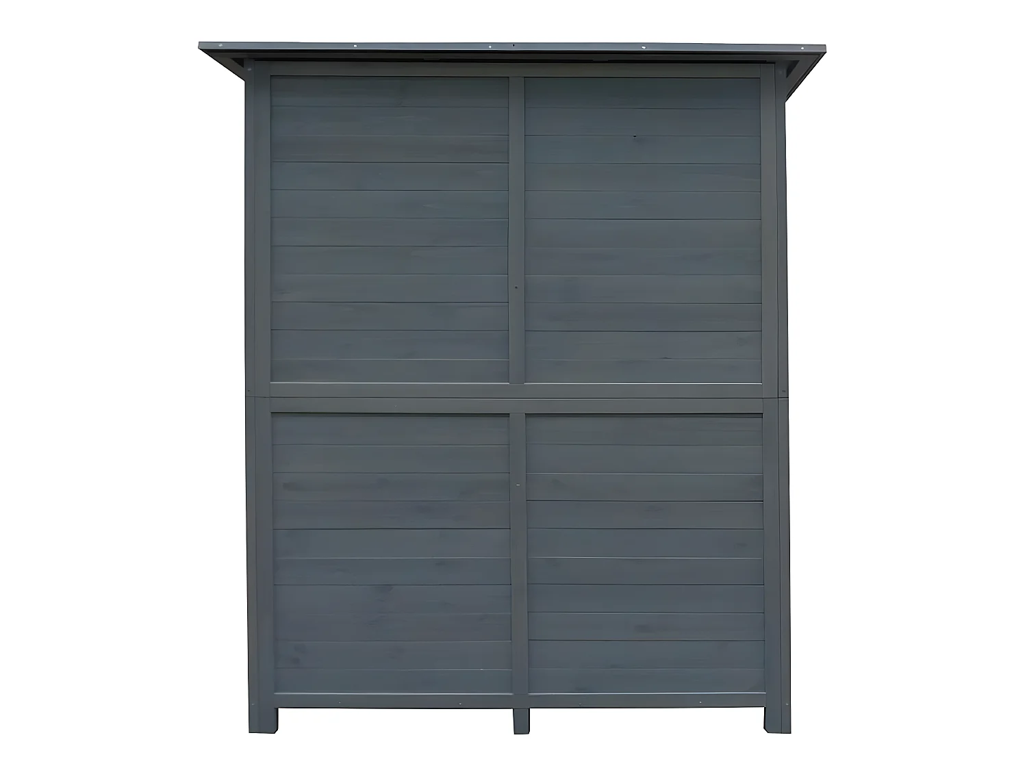 Gartenschrank "Espacio" - 140 x 49 x 162 cm - Anthrazit