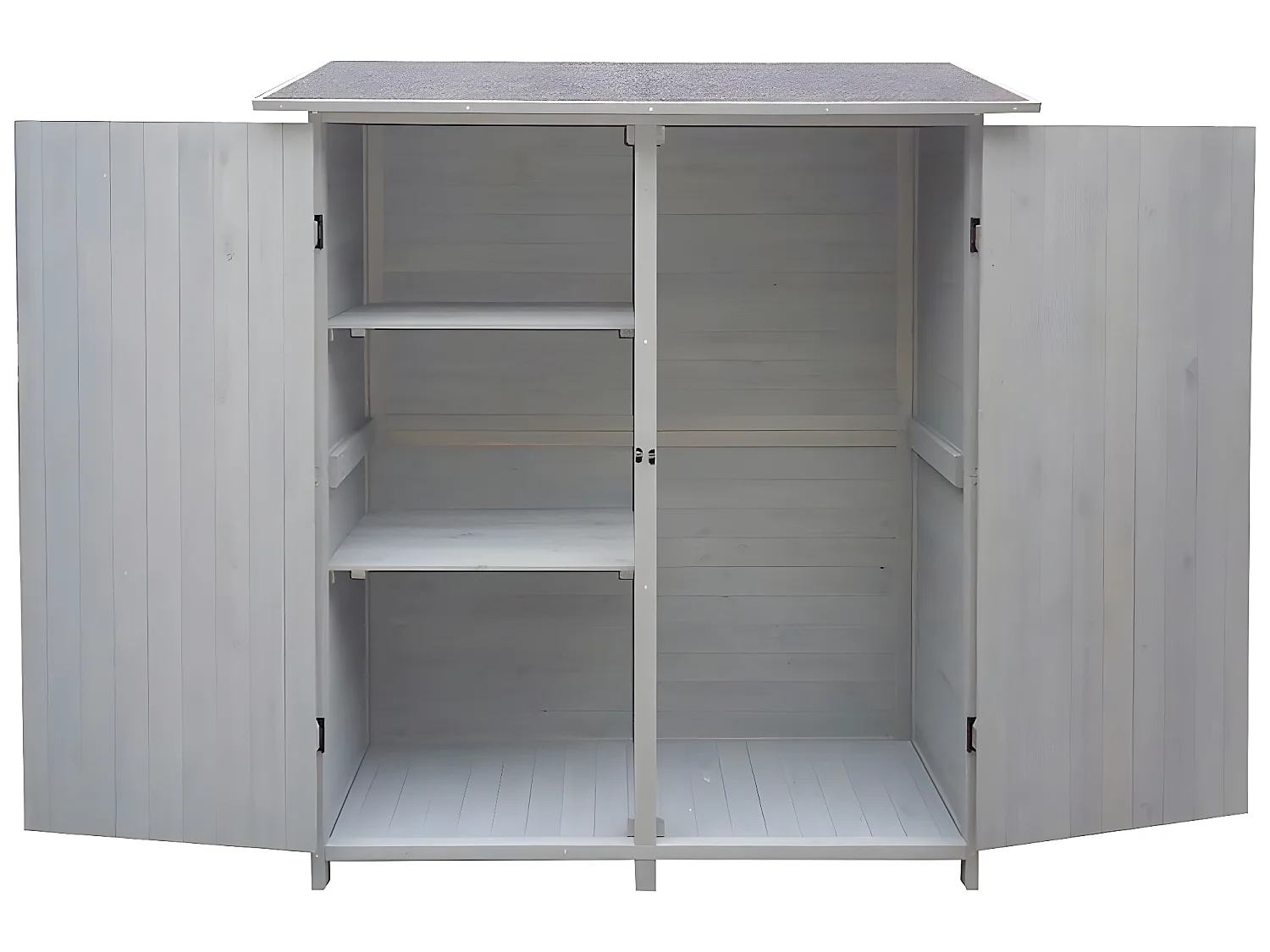 Szafa ogrodowa "Espacio" - 140 x 49 x 162 cm - Antracyt