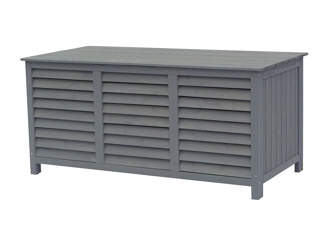 Opbergbox houten tuinkist "Macao" - 130 x 64 x 60 cm - Antraciet