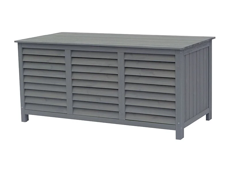 Baú para jardim de madeira "Macao"- 130 x 64 x 60 cm - antracite