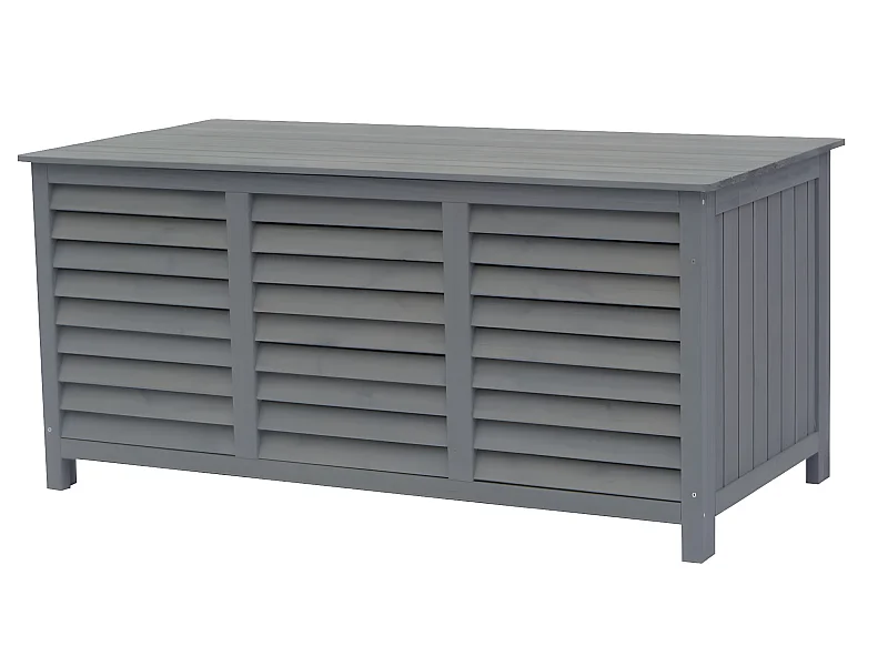 Coffre de jardin en bois "Macao" - 130 x 64 x 60 cm - Anthracite