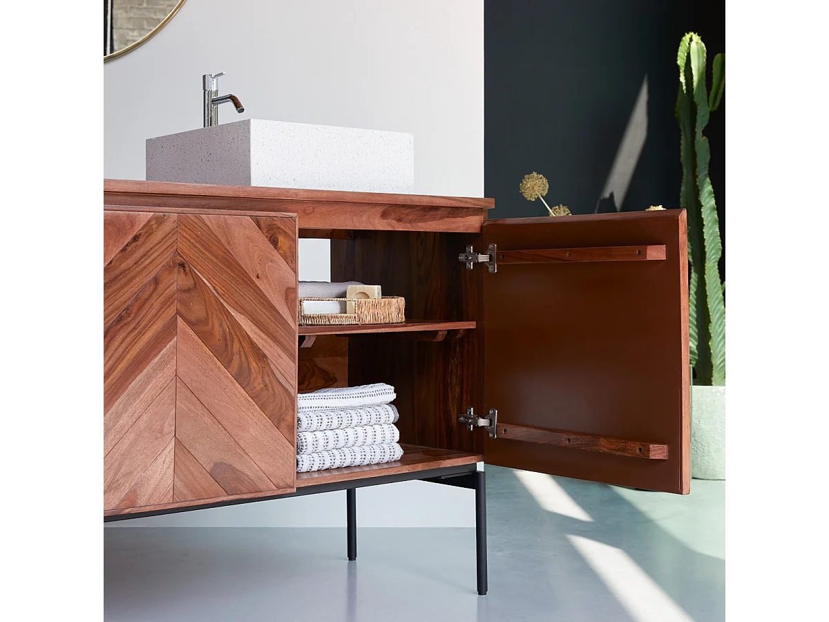 Badezimmermöbel aus Palisanderholz 155 Ismaël