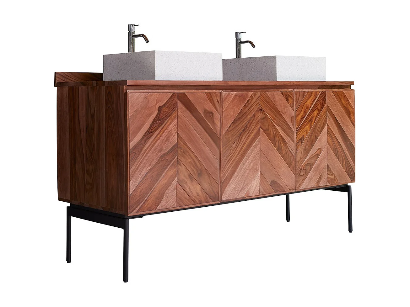 Badezimmermöbel aus Palisanderholz 155 Ismaël