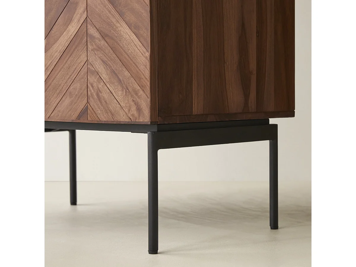 Badezimmermöbel Ismael aus massivem Palisanderholz 80 cm