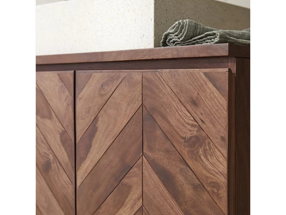 Badezimmermöbel Ismael aus massivem Palisanderholz 80 cm