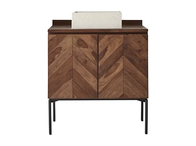 Badezimmermöbel Ismael aus massivem Palisanderholz 80 cm