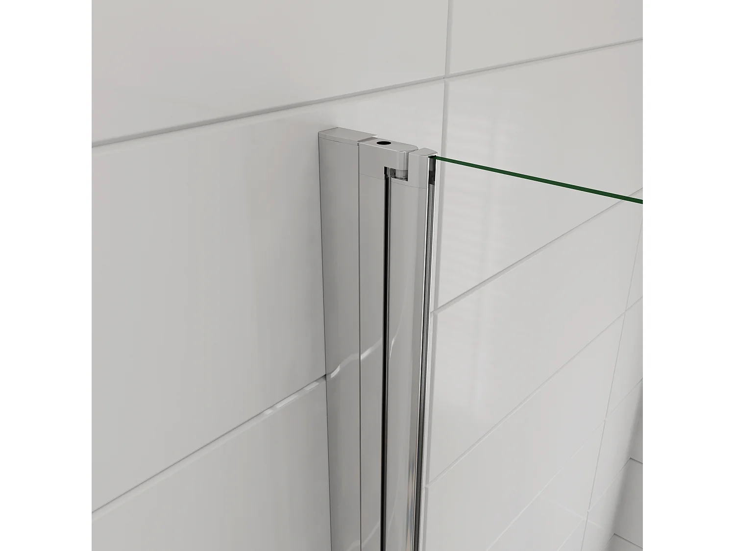 95x195cm Duschtür Nano ESG Milchglas Drehtür Glastür Duschkabine