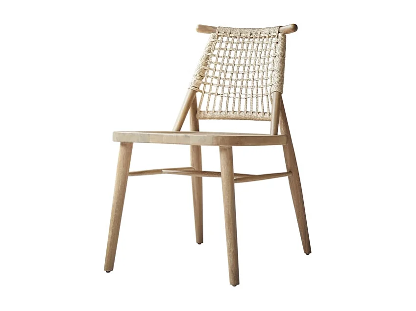 Set di 2 sedie in legno d'acacia e corda Arturo