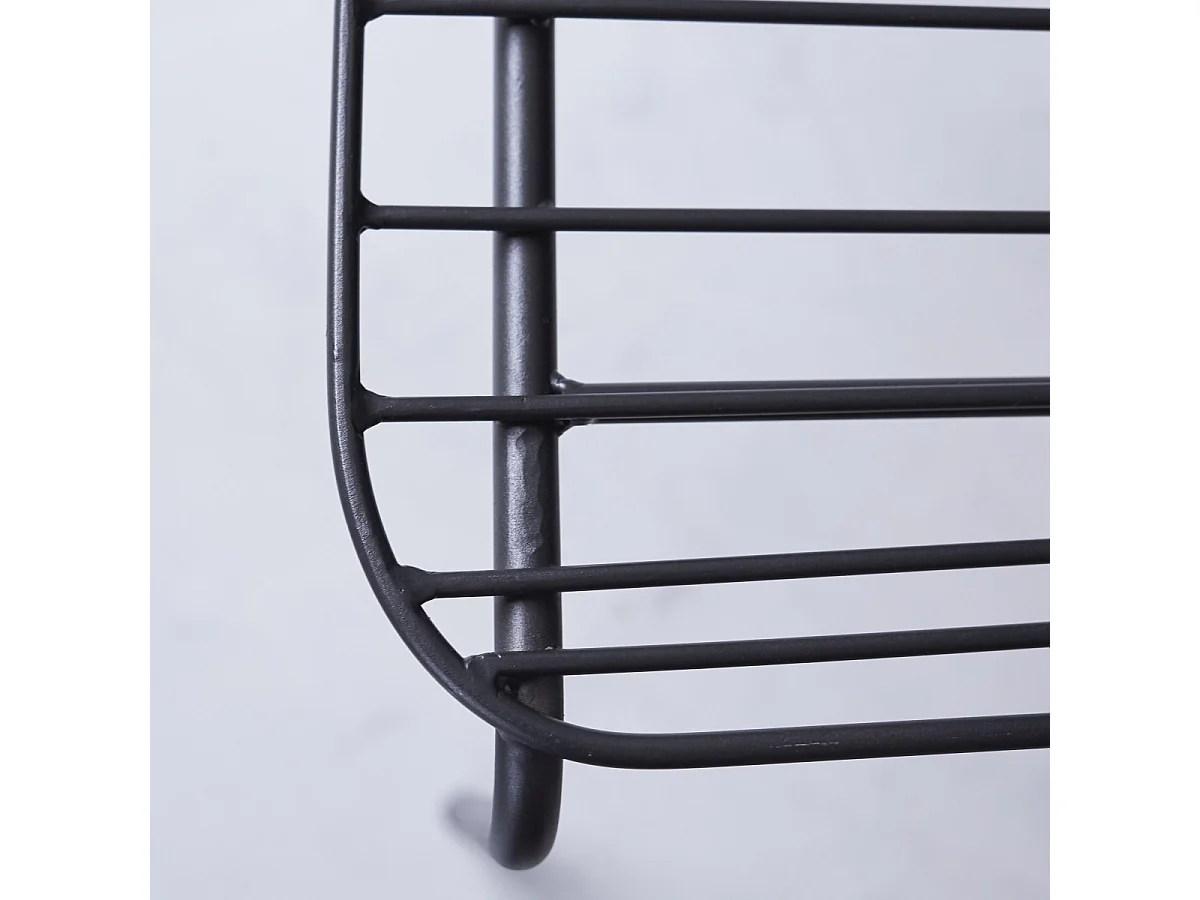 Chaise en métal peint Arty dark grey