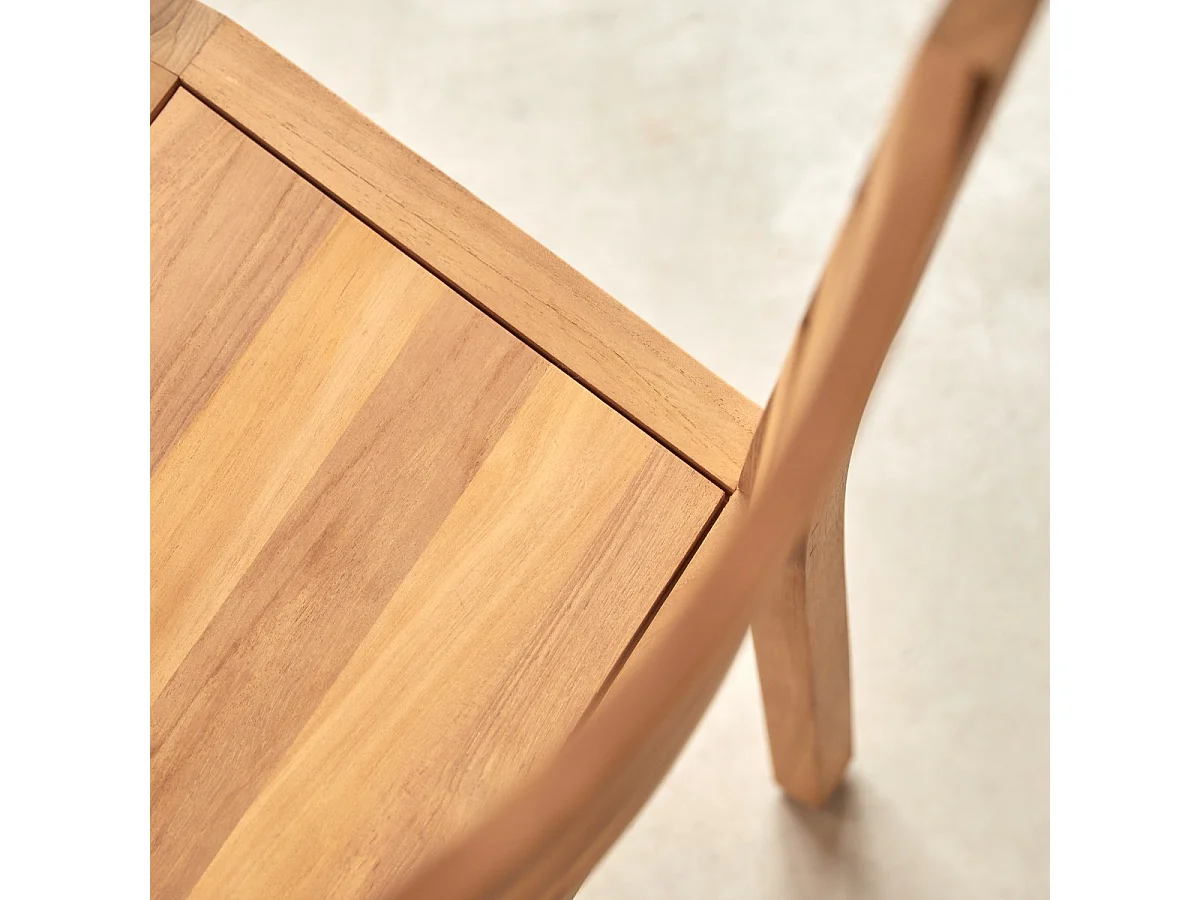 Sedia Teak Tek teck legno massello soggiorno sala pranzo artigianale