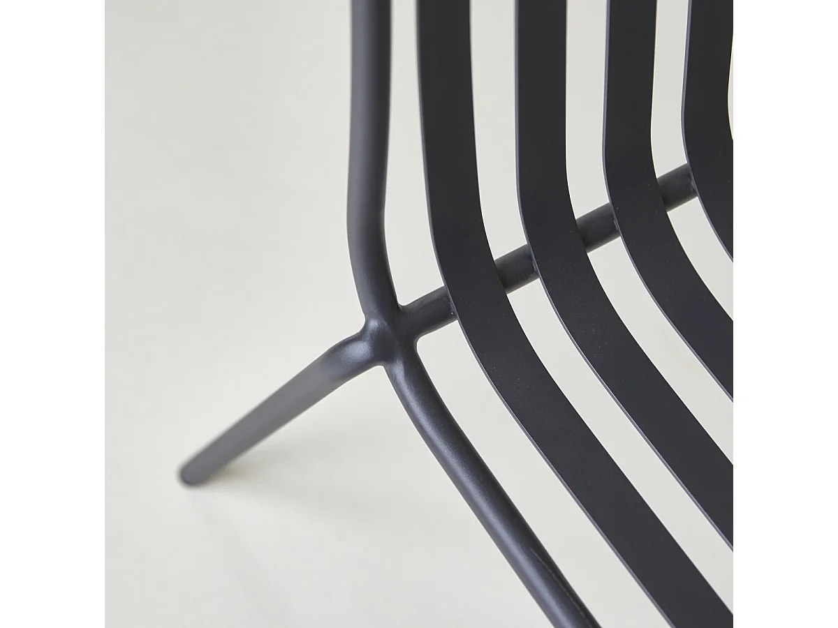 Sedia in metallo verniciato Gaby black