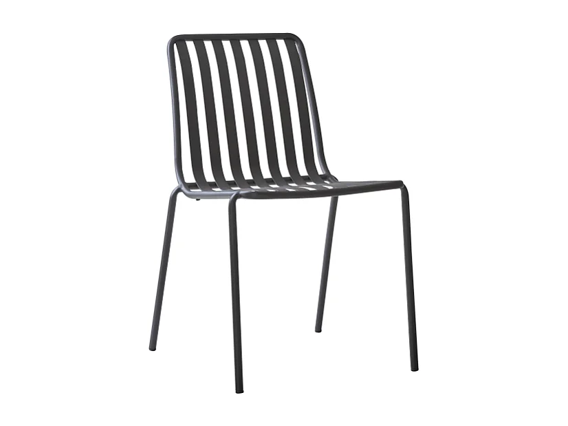 Sedia in metallo verniciato Gaby black