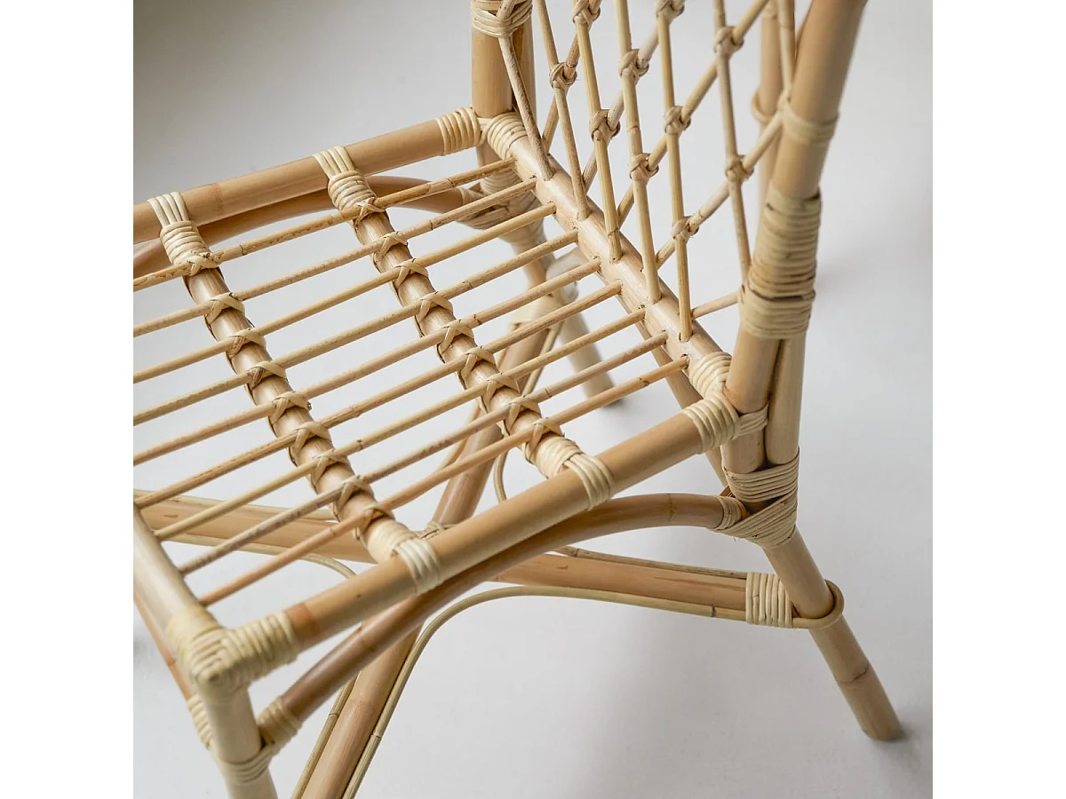 Stuhl Zélie aus Rattangeflecht