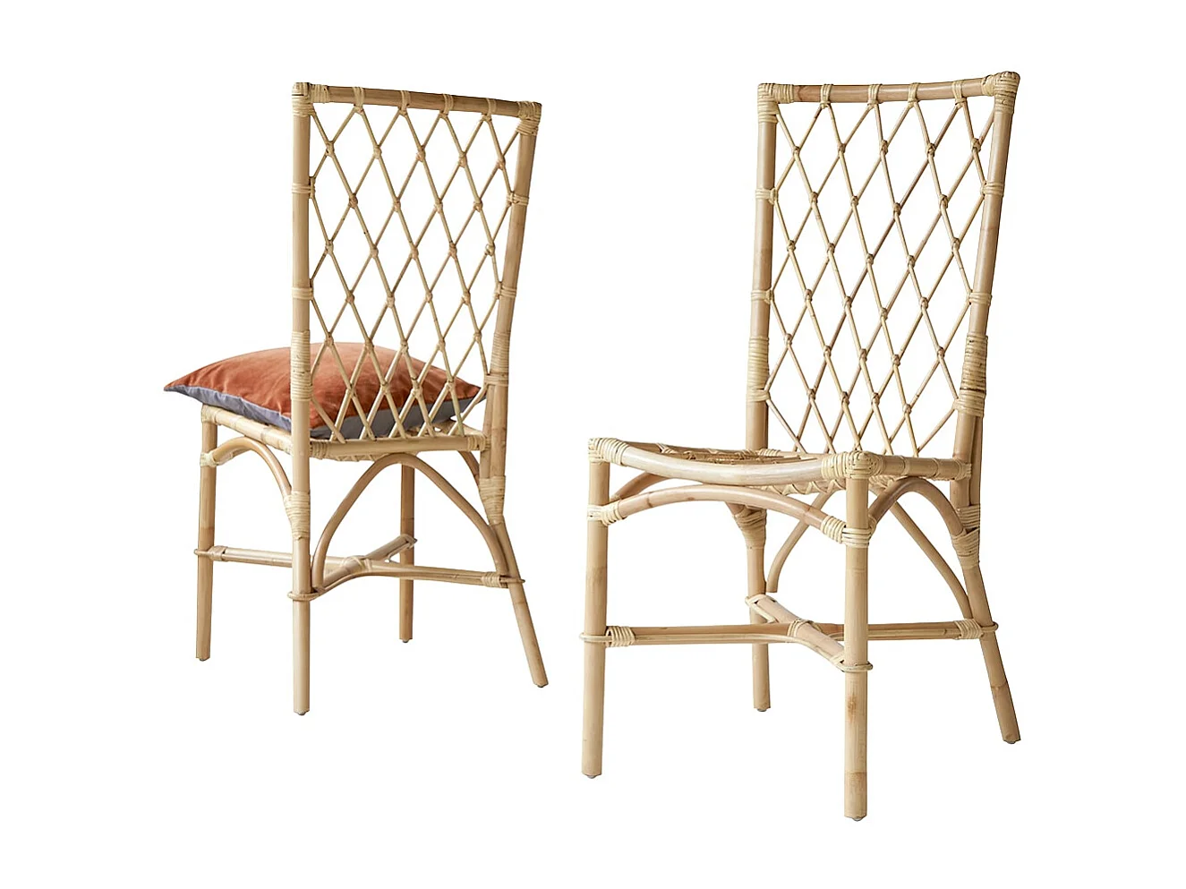 Stuhl Zélie aus Rattangeflecht