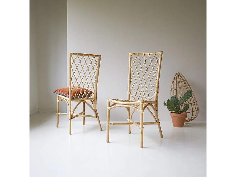 Stuhl Zélie aus Rattangeflecht