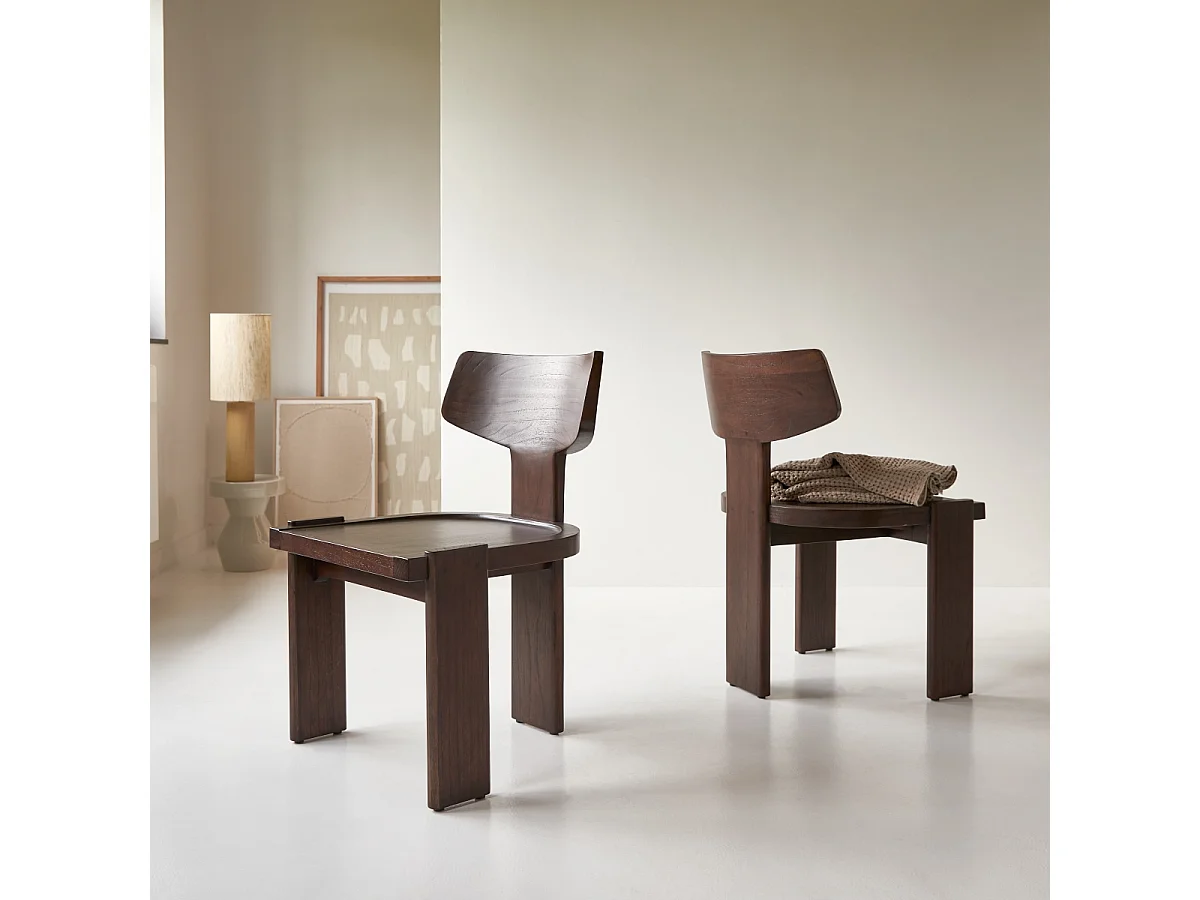 Sedia in legno di mindi Iko