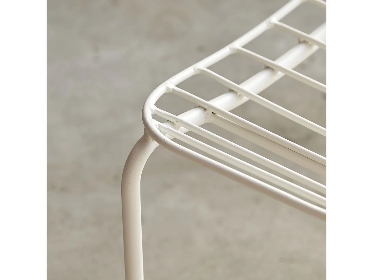 Sedia in metallo verniciato Arty white