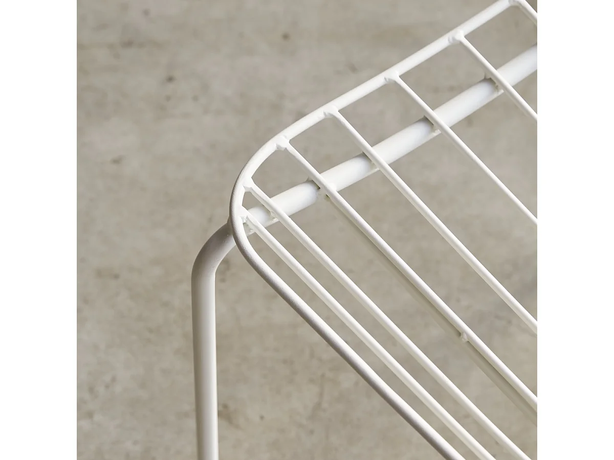 Sedia in metallo verniciato Arty white