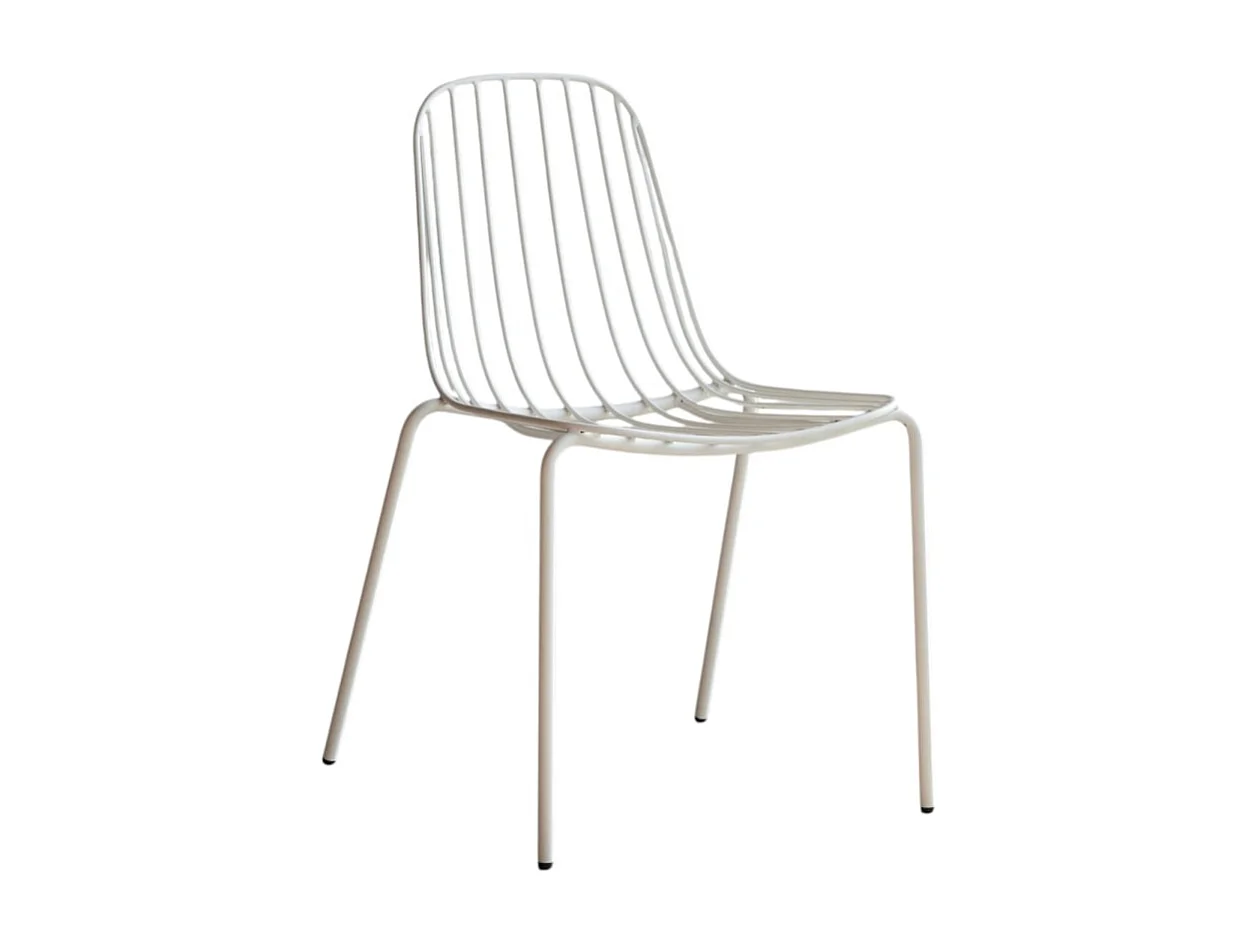 Sedia in metallo verniciato Arty white