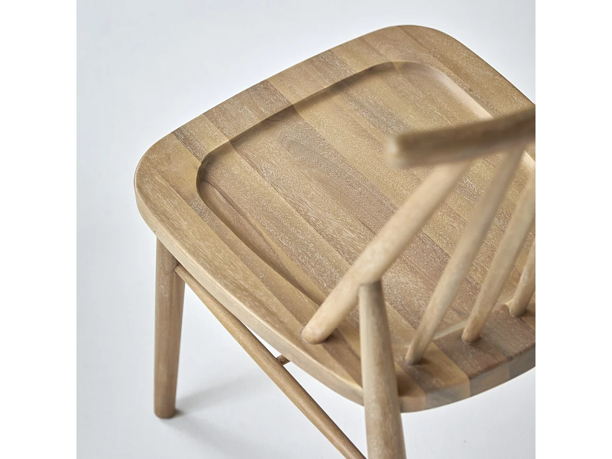 Chaise en acacia massif Léa