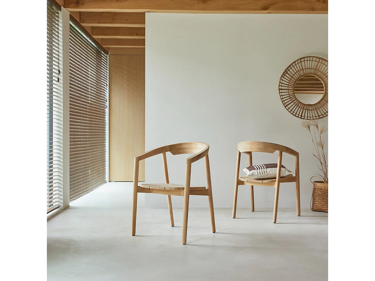 Sedia in legno di teak massello Francia