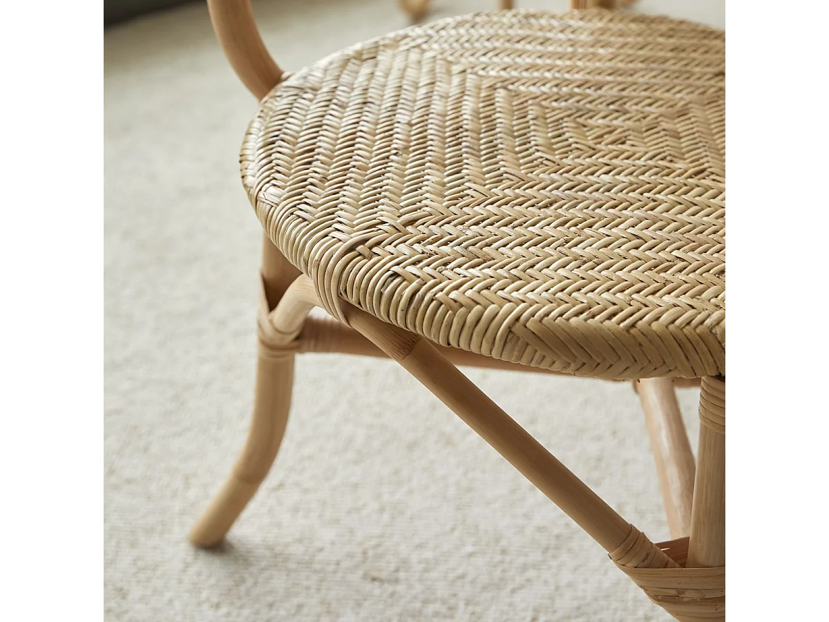 Fauteuil en tiges de rotin Marius