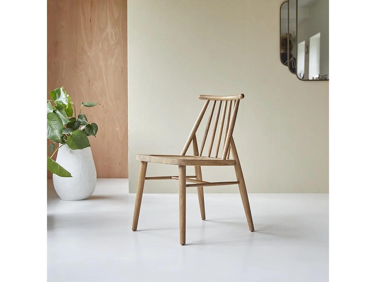 2er-Set Stühle Léa aus Akazienholz