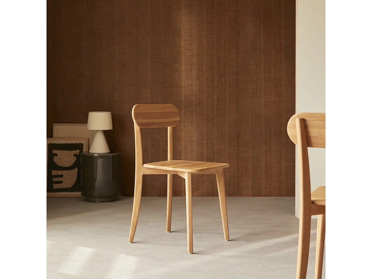 Sedia in legno di teak Abel