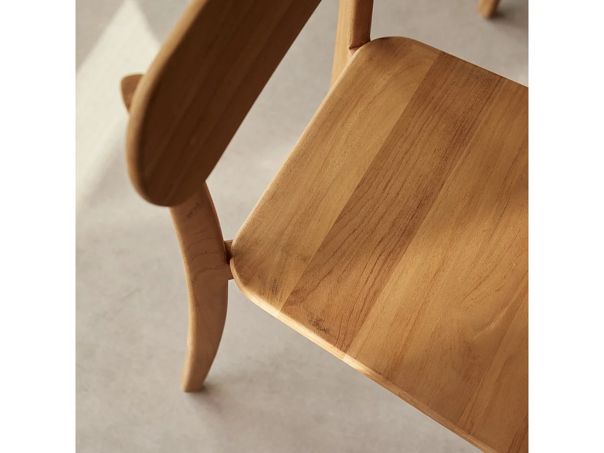 Sedia in legno di teak Abel