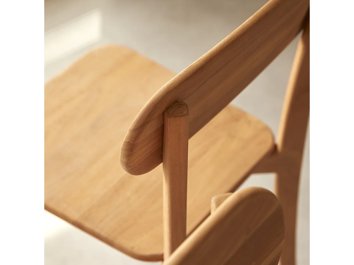 Chaise en bois de teck Abel