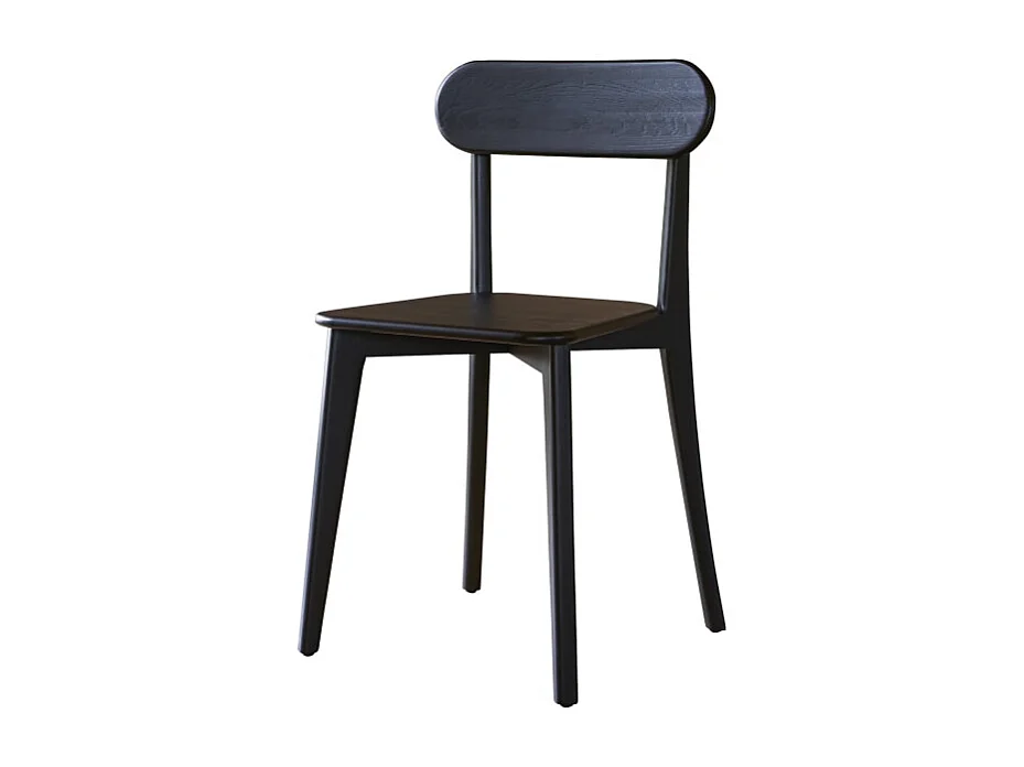 Stuhl aus massivem Teakholz black Abel