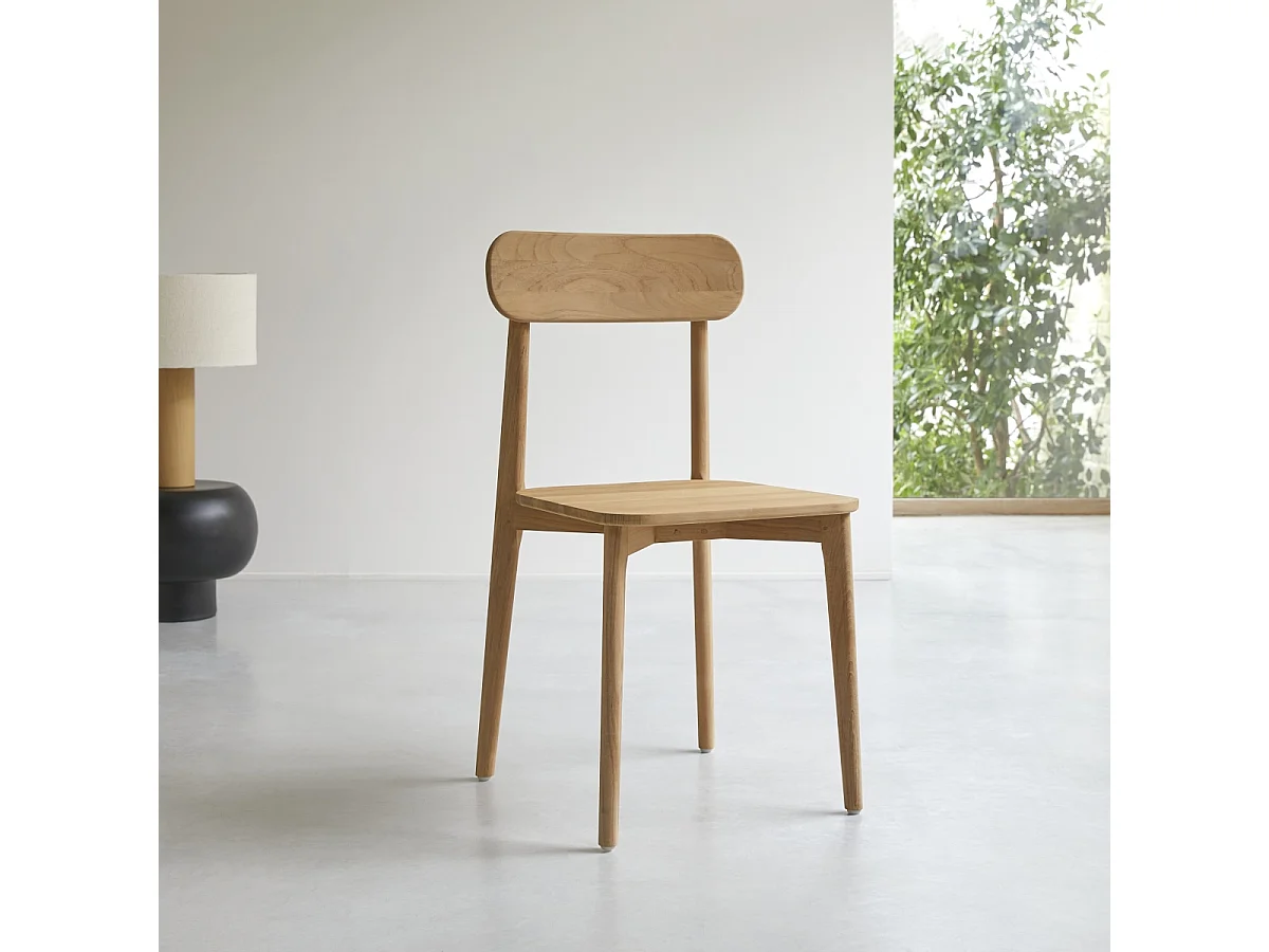 Sedia Teak Tek teck legno massello arredo soggiorno sala pranzo artigianale