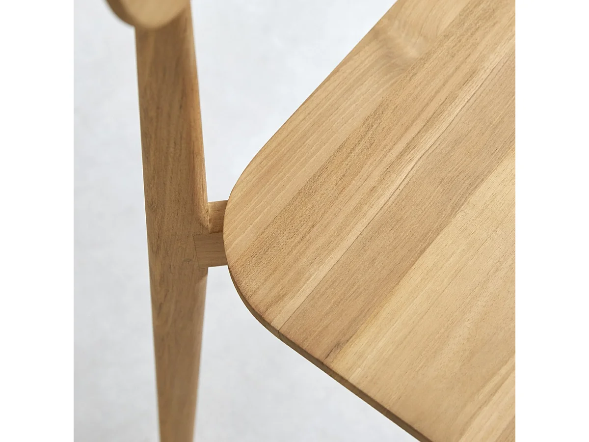 Sedia Teak Tek teck legno massello arredo soggiorno sala pranzo artigianale