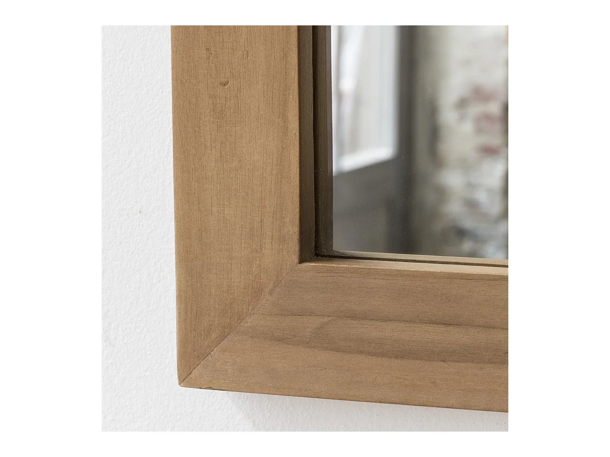 Spiegel Wandspiegel Badspiegel aus Teak Massiv Holzrahmen Bad neu Tikamoon