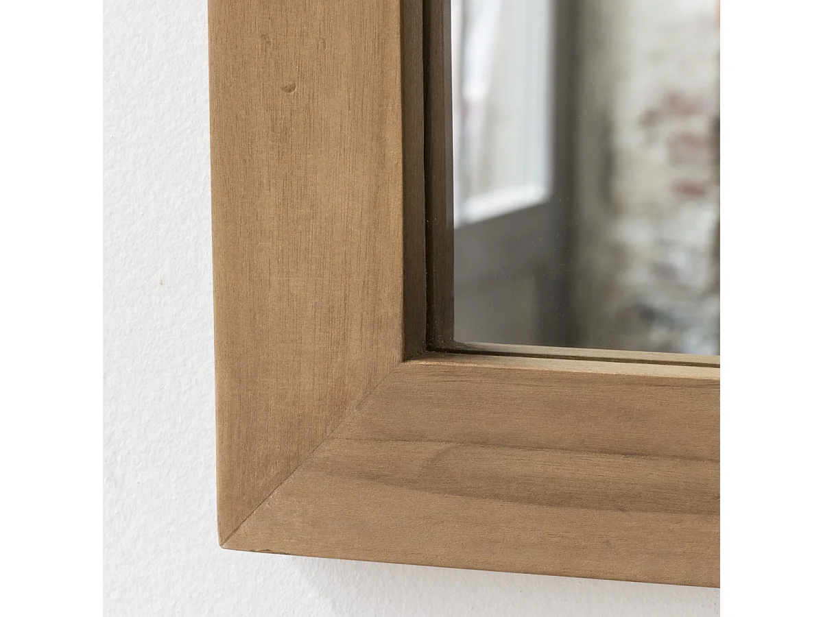 Spiegel Wandspiegel Badspiegel aus Teak Massiv Holzrahmen Bad neu Tikamoon