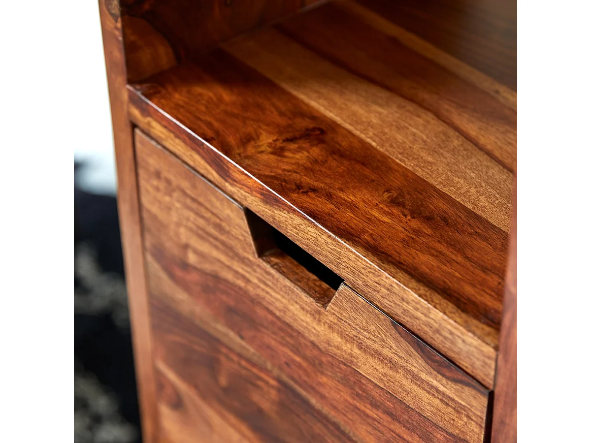 Wandregal aus Palisanderholz Hochregal Sheesham Kwarto