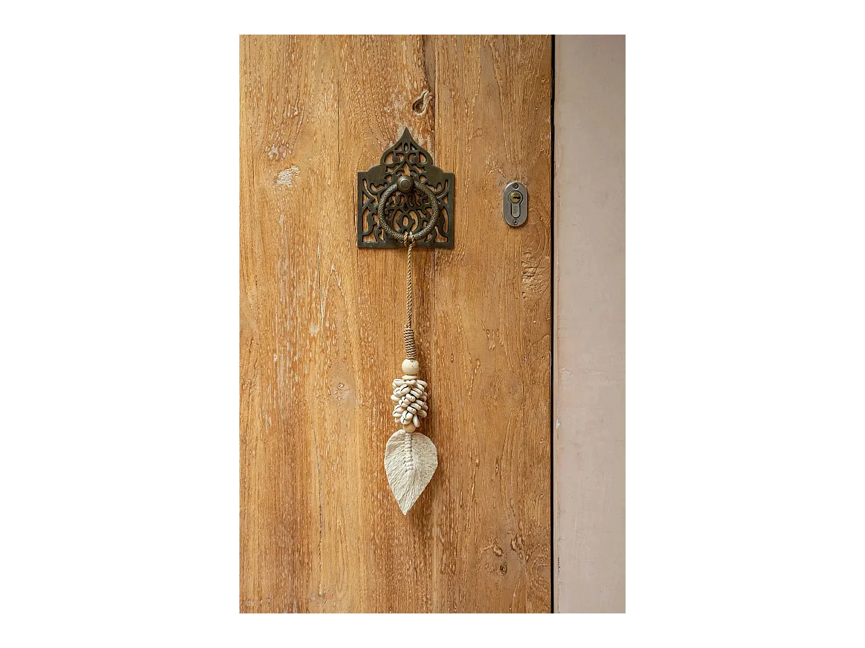 Le Pompon Feuille Et Coquillage - Blanc